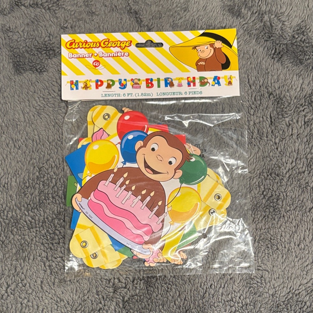Curious George Birthday Banner
